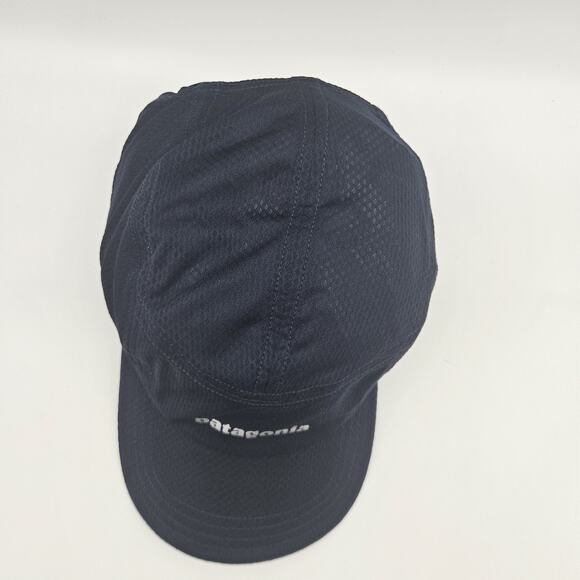 Patagonia Hat Cap Strap Back Navy Blue Mesh Performance Lightweight Mens Outdoor - Picture 2 of 8